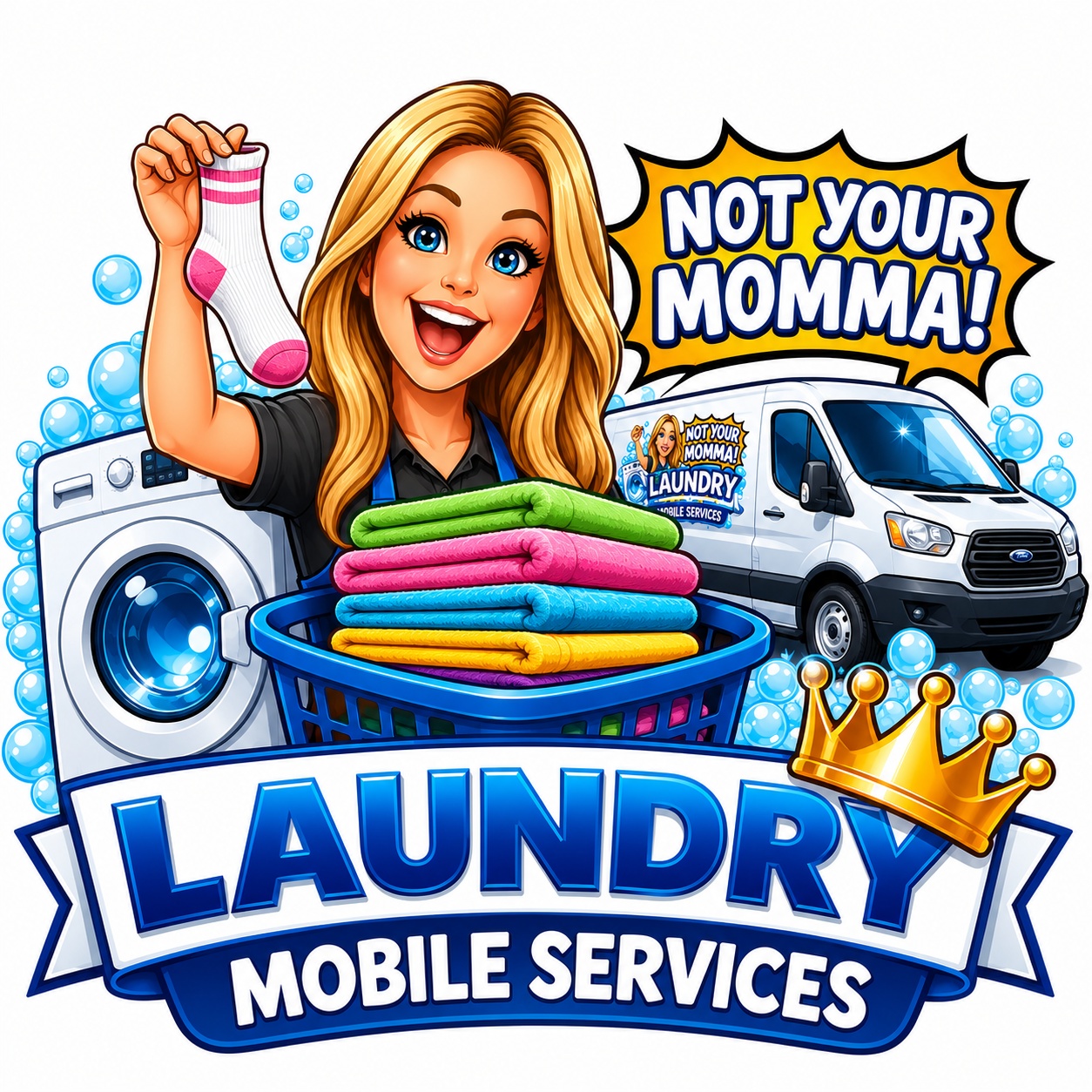 Not Your Momma's Laundry Service logo